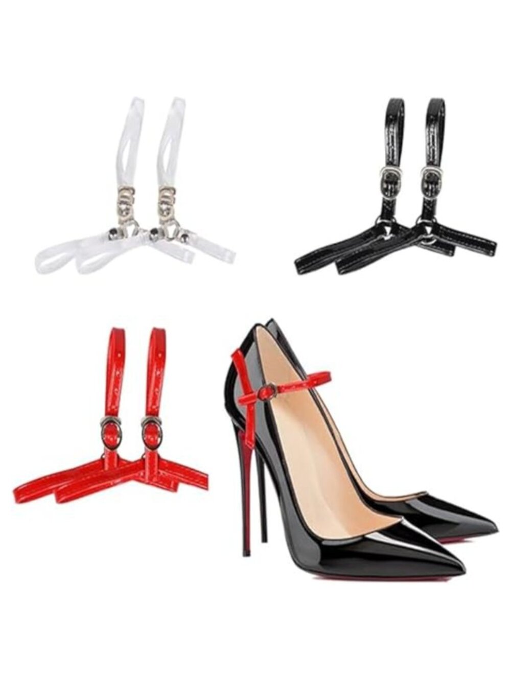Detachable Elastic Heel Straps for High Heels Adjustable Anti Slip Shoe Straps